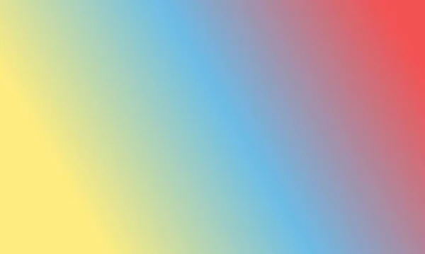Design Einfache Pastellgelb Blau Und Rot Farbverlauf Illustration Hintergrund Sehr — Stockfoto
