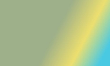 Basit adaçayı yeşili, cyan ve sarı gradyan renk çizimi arkaplanı çok havalı.