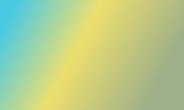 设计简单的鼠尾草绿色 青色和黄色渐变色图解背景非常酷 — 图库照片