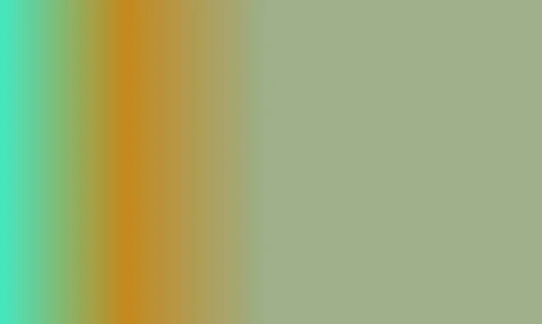 设计简单的鼠尾草绿色 青色和橙色渐变色图解背景非常酷 — 图库照片