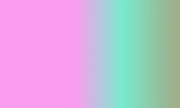 Projekt Prosty Szałwia Zielony Cyjan Różowy Gradientowy Kolor Ilustracji Tło — Zdjęcie stockowe