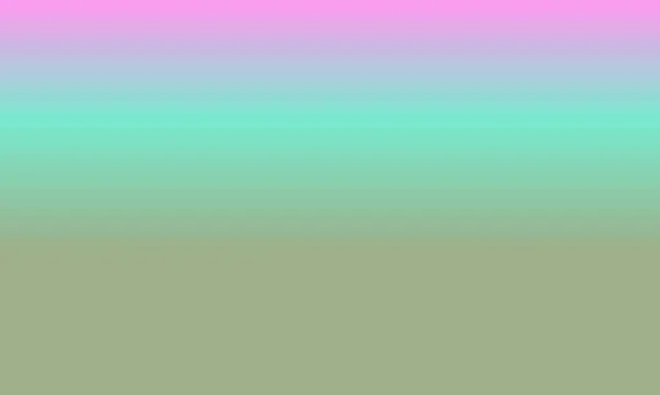 设计简单的鼠尾草绿色 青色和粉色渐变色图解背景非常酷 — 图库照片