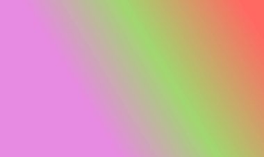 Basit bir pastel, kırmızı, yeşil ve pembe gradyan renk çizimi tasarla.