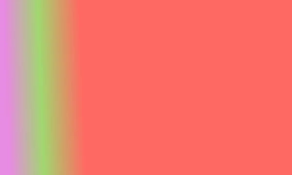 デザインシンプルなパステルレッド 緑とピンクのグラデーションカラーイラストの背景は非常にクールな — ストック写真