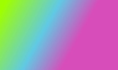 Basit bir fosforlu yeşil, mavi ve pembe gradyan renk çizimi tasarla.
