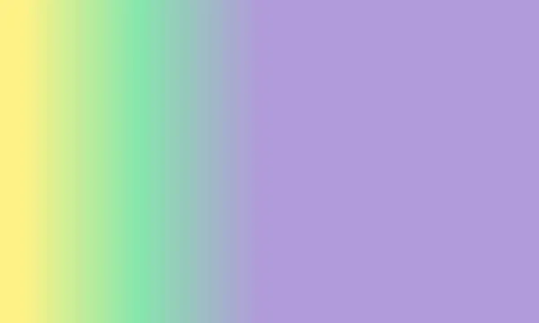 Design Simple Purple Pastel Yellow Green Gradient Color Illustration Background — Stock Photo, Image