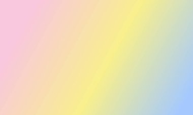 Basit pembe pastel, sarı ve mavi gradyan renk çizimi. Çok güzel.