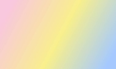 Basit pembe pastel, sarı ve mavi gradyan renk çizimi. Çok güzel.