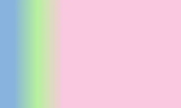 Projekt Prosty Różowy Pastel Zielony Niebieski Gradientowy Kolor Ilustracji Tło — Zdjęcie stockowe