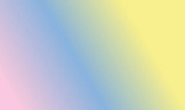 Design Simple Pink Pastel Yellow Blue Gradient Color Illustration Background — Stock Photo, Image
