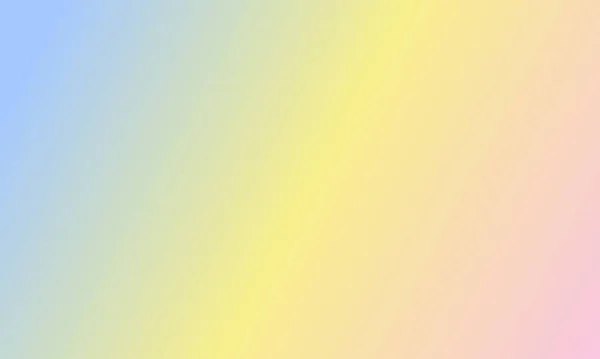 Σχεδιασμός Απλό Ροζ Παστέλ Κίτρινο Και Μπλε Χρώμα Κλίση Εικονογράφηση — Φωτογραφία Αρχείου