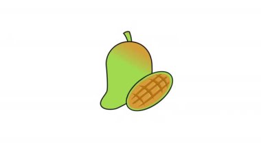 Mango meyvesi logosunun animasyon videosu