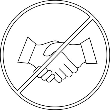 El sıkışma simgesi yok. Siyah çizgileri olan beyaz arkaplan.