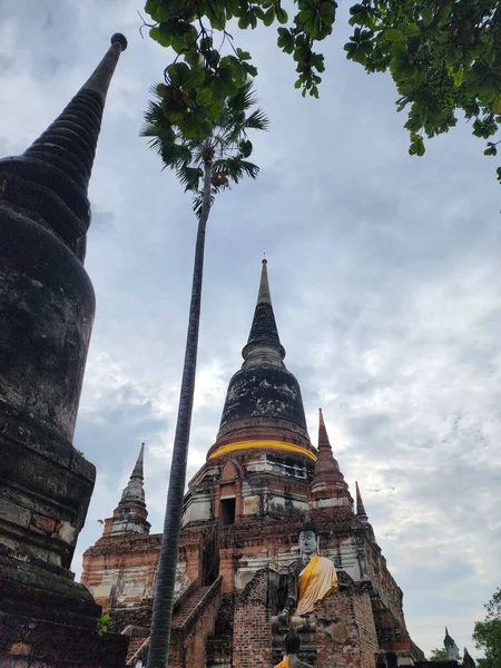 Wat Yai Chaimongkol Anteriormente Conocido Como Wat Kaeo Hay Una — Foto de Stock