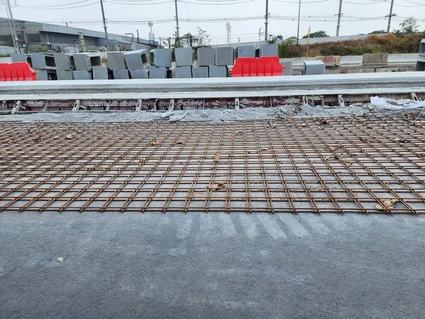 Diseño Pavimento Hormigón Cemento Portland Para Resistencia Carretera Seguridad Conducción — Foto de Stock