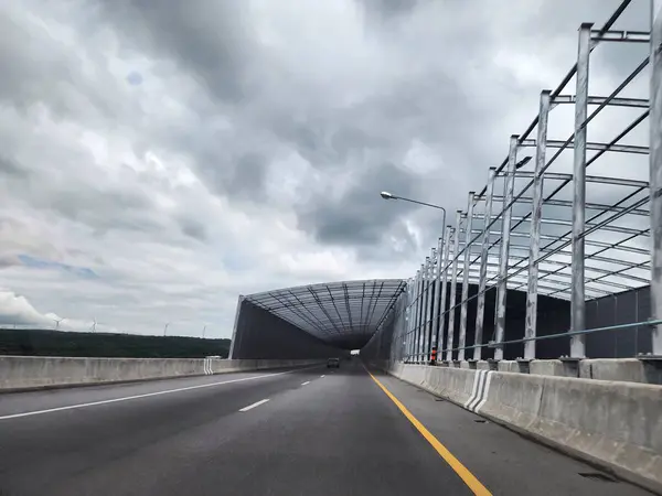 stock image Motorway No. 6, Bang Pa-in - Nakhon Ratchasima route or Motorway M6 has a total distance of approximately 196 kilometers in Thailand.