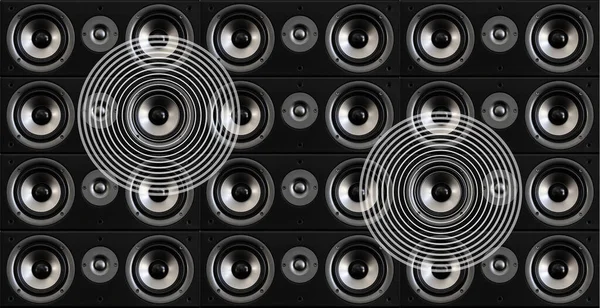 Black White Music Speaker — Stock fotografie