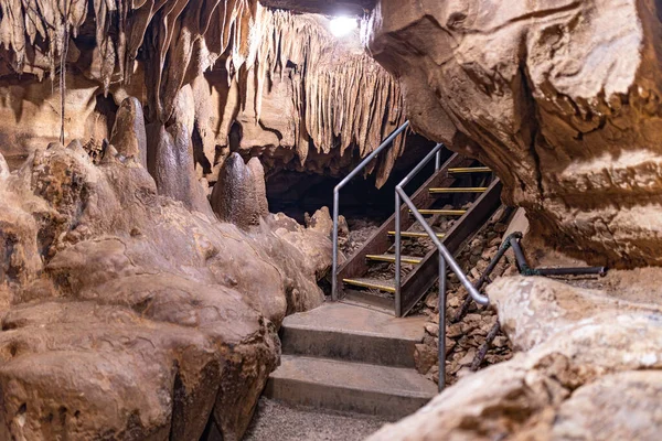 Stalactites Stalagmites Cave Enchanted Passages Infrastructure — Stock Photo, Image