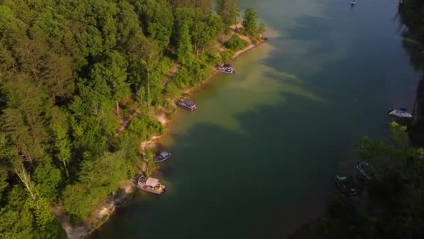 Vik Kentucky Sjön Solnedgången — Stockvideo