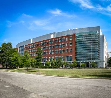 Parktaki modern bina