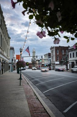 Georgetown, KY 'nin eski şehir merkezi.