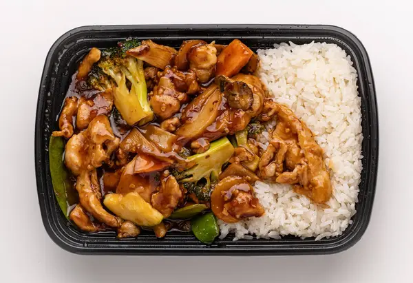 tavuk sebze ve pirinç