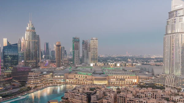 Vista Aerea Del Distretto Dubai International Financial Centre Giorno Alla — Foto Stock