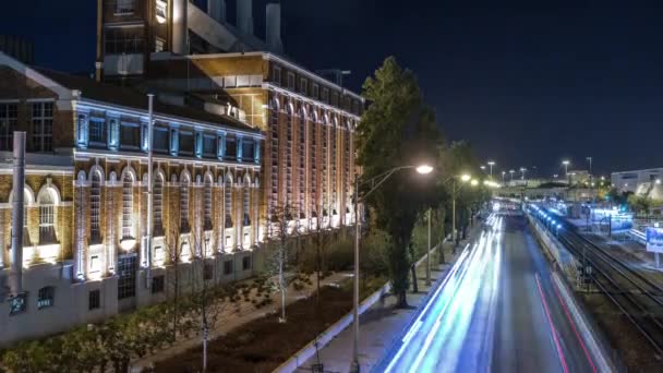 Central Tejo Power Plant Turned Electricity Museum Timelapse Many Cultural — Stok Video