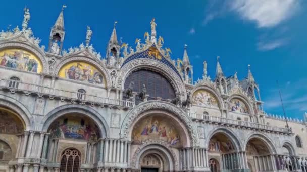 Mark Bazilikası Zaman Aşımına Uğradı Venedik Roma Katolik Başpiskoposluğu Katedral — Stok video