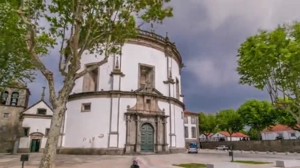 Monasterio Serra Pilar Vila Nova Gaia Timelapse Hyperlapse Oporto Portugal — Vídeo de stock