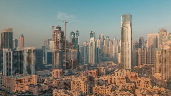 Dubais Businessbucht Erhebt Sich Aus Der Luft Blick Von Oben — Stockfoto