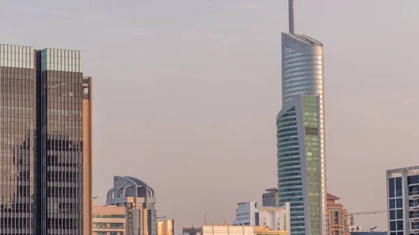 Dubai Marina Skyline Jlt District Skyscrapers Background Aerial Towers Glass — Stock Photo, Image
