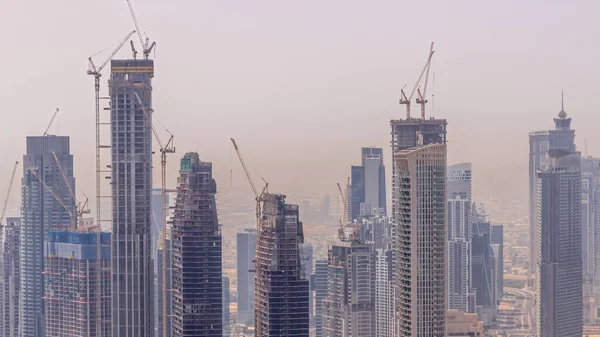 Dubai Downtown Mit Dem Großflächigen Bau Eines Wohnkomplexes Mit Blick — Stockfoto