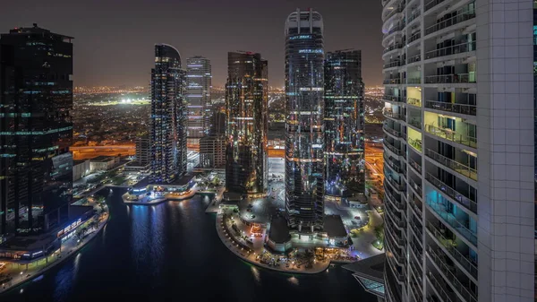 Panorama Dubai Nin Karma Kullanım Merkezinin Bir Parçası Olan Jlt — Stok fotoğraf