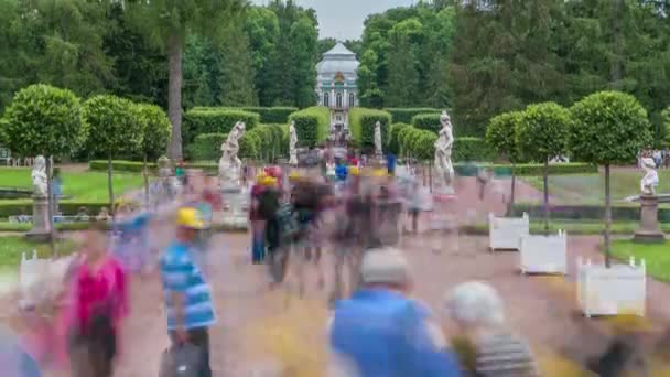Tsarskoye Selo Pushkin Čas Času Zachycuje Kouzlo Petrohradu Rusko Prozkoumat — Stock video