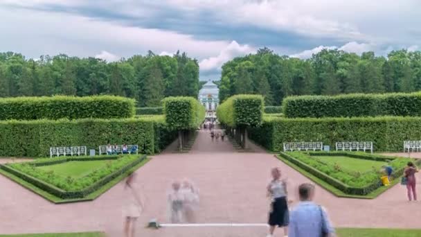 Csarskoye Selo Pushkin Timelapse Panoráma Megragadja Varázsa Szentpétervár Oroszország Fedezze — Stock videók