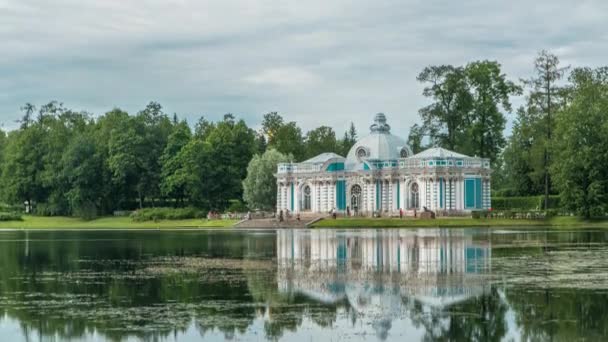 Timelapse Rögzíti Grotto Pavilon Catherine Park Tsarskoye Selo Pushkin Szentpétervár — Stock videók