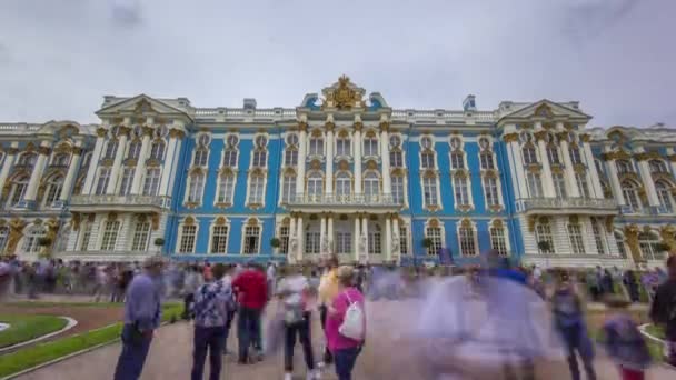 Tsarskoye Selo Puşkin Yer Alan Rusya Nın Petersburg Kentinin Güneydoğusunda — Stok video