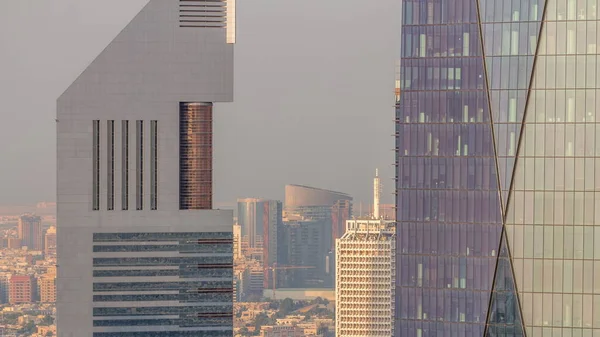 Dubai World Trade Centre Sheikh Zayed Road Office Towers Financial — Stock Photo, Image