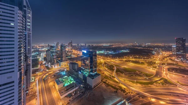 Aerial Panoramic View Media City Barsha Heights District Area All — Stock Photo, Image
