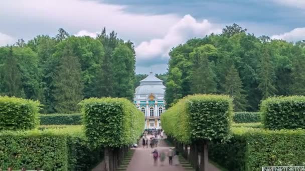 Csarskoye Selo Pushkin Timelapse Panoráma Megragadja Varázsa Szentpétervár Oroszország Fedezze — Stock videók