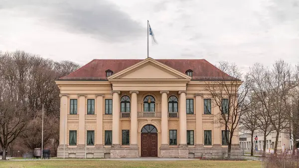 Prinz Carl Palais Munich Mansion Built Style Early Neoclassicism Timelapse — Stock Photo, Image