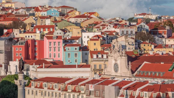 Maisons Colorées Bâtiments Résidentiels Intemporels Dans Quartier Arroios Lisbonne Capitale — Photo