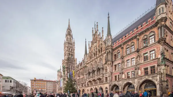 Main Facade New Town Hall Neues Rathaus Building Northern Part — Stock Photo, Image