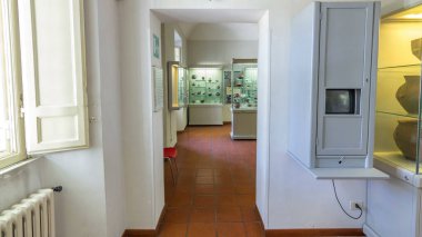 Museo Di Villa Ferrajoli Timelapse Hyperlapse in Albano Laziale, Italy. Explore the Historical Museum's Abundant Exhibits, Delving into Italy's Rich Cultural Tapestry clipart