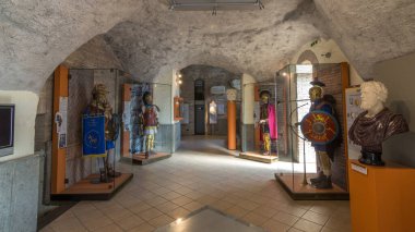 Museo Di Villa Ferrajoli Timelapse Hiperlapse, Albano Laziale, İtalya. Tarihi Müze 'nin Zengin Sergisi ve İlgi çekici İçini Keşfedin, İtalyan Mirasının Açılışı