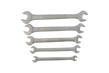 Wrenches on a light background. Tool wrenches.