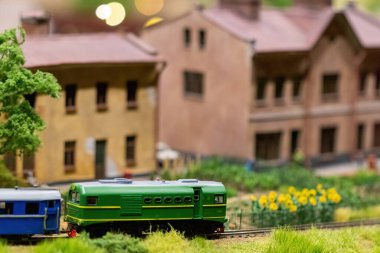 KYIV, UKRAINE - Jan. 8, 2023: Toy miniature landscapes. landscape layout. Toy world.