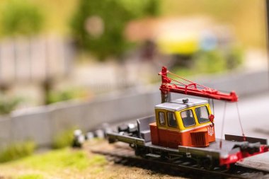 KYIV, UKRAINE - Jan. 8, 2023: Toy miniature landscapes. landscape layout. Toy world.