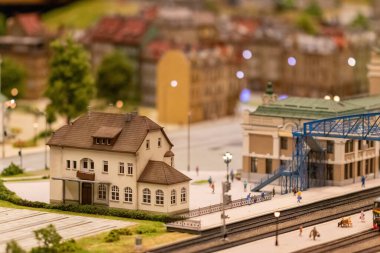 KYIV, UKRAINE - Jan. 8, 2023: Toy miniature landscapes. landscape layout. Toy world.